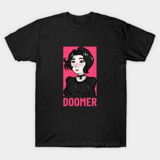 Doomer Girl Meme Apparel T-Shirt